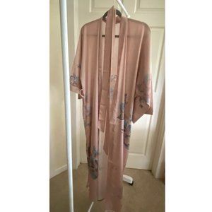 KIM+ONO Kimono Robe Furia Sepia Rose - Charmeuse